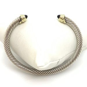 David Yurman 5mm Cable Bracelet with Black Onyx